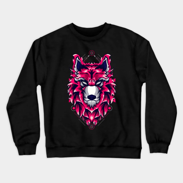 wolf classic retro vintage Crewneck Sweatshirt by SHINIGAMII